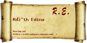 Ráth Edina névjegykártya